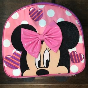 Brand New Disney Minnie Mouse rolling luggage pink